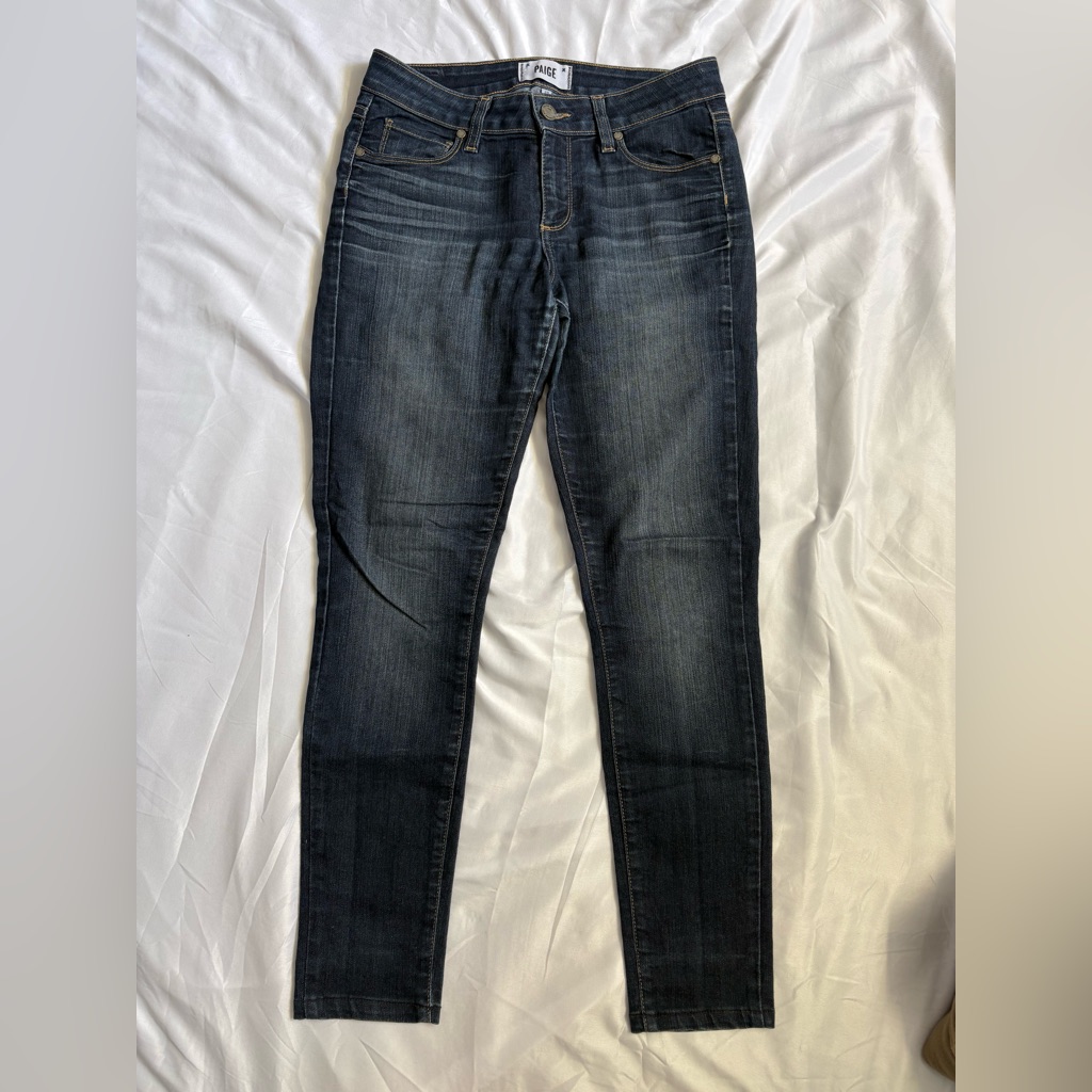 Paige Dark Wash Verdugo Ultra Skinny Jeans